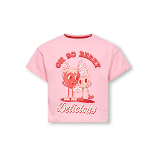 Kids Only KMGBELINDA LIFE SS REG PRINTED TEE JRS Red