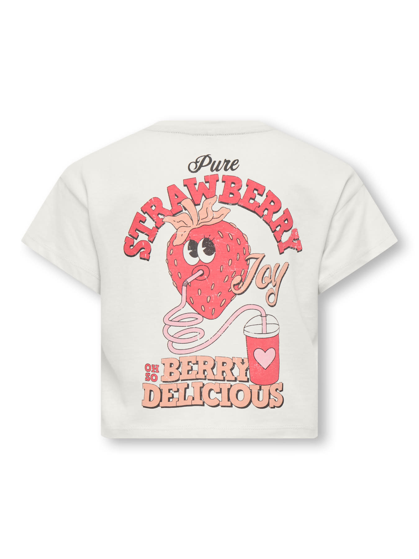 Kids Only KMGBELINDA LIFE SS REG PRINTED TEE JRS White