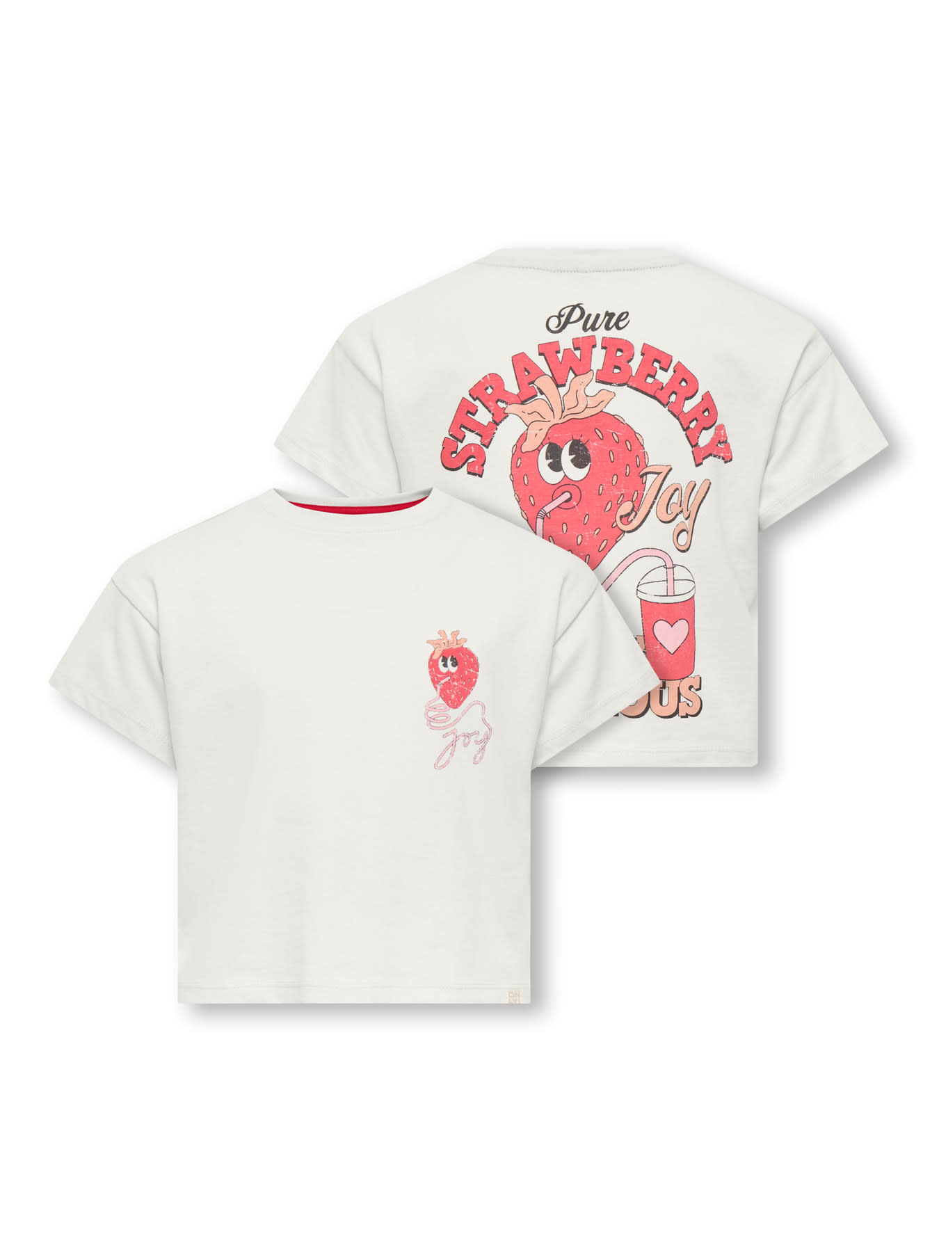 Kids Only KMGBELINDA LIFE SS REG PRINTED TEE JRS White