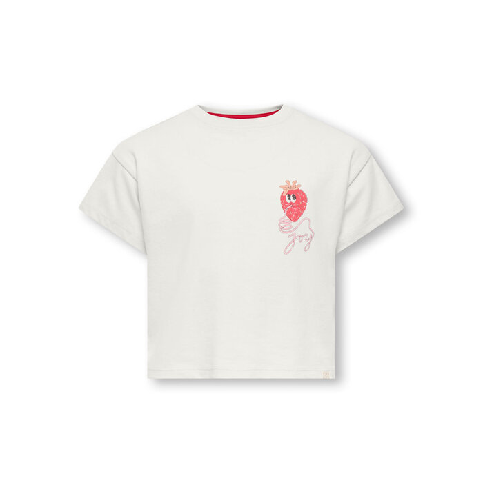 Kids Only KMGBELINDA LIFE SS REG PRINTED TEE JRS White