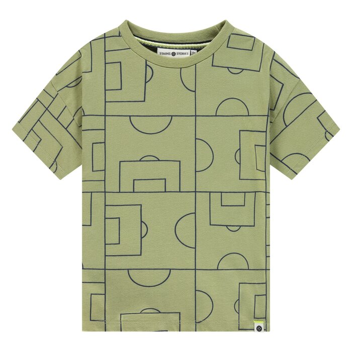 Stains & Stories boys t-shirt short sleeve Grass