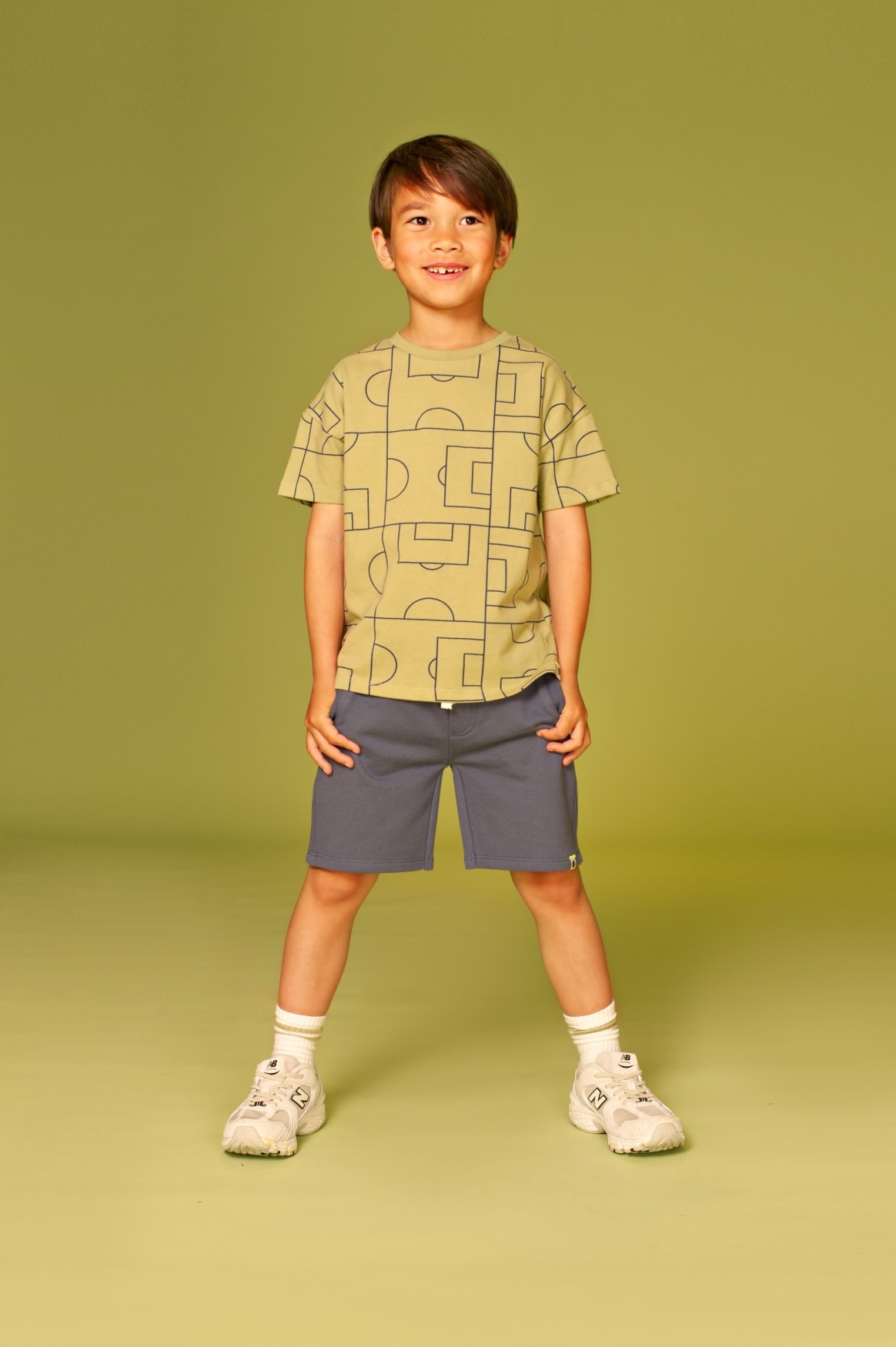 Stains & Stories boys t-shirt short sleeve Grass