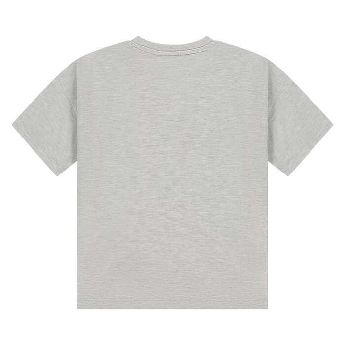 Stains & Stories boys t-shirt short sleeve wide fit Light Grey Melee