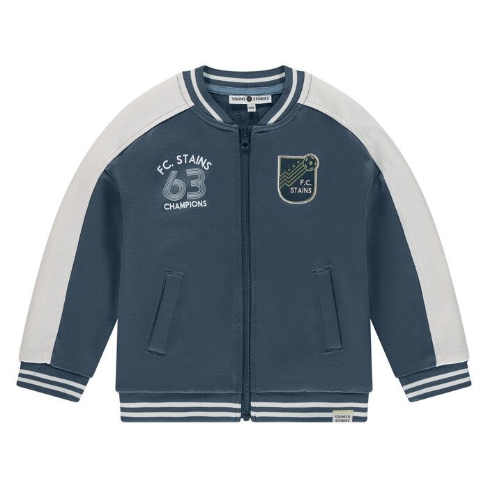 Stains & Stories boys track cardigan Water