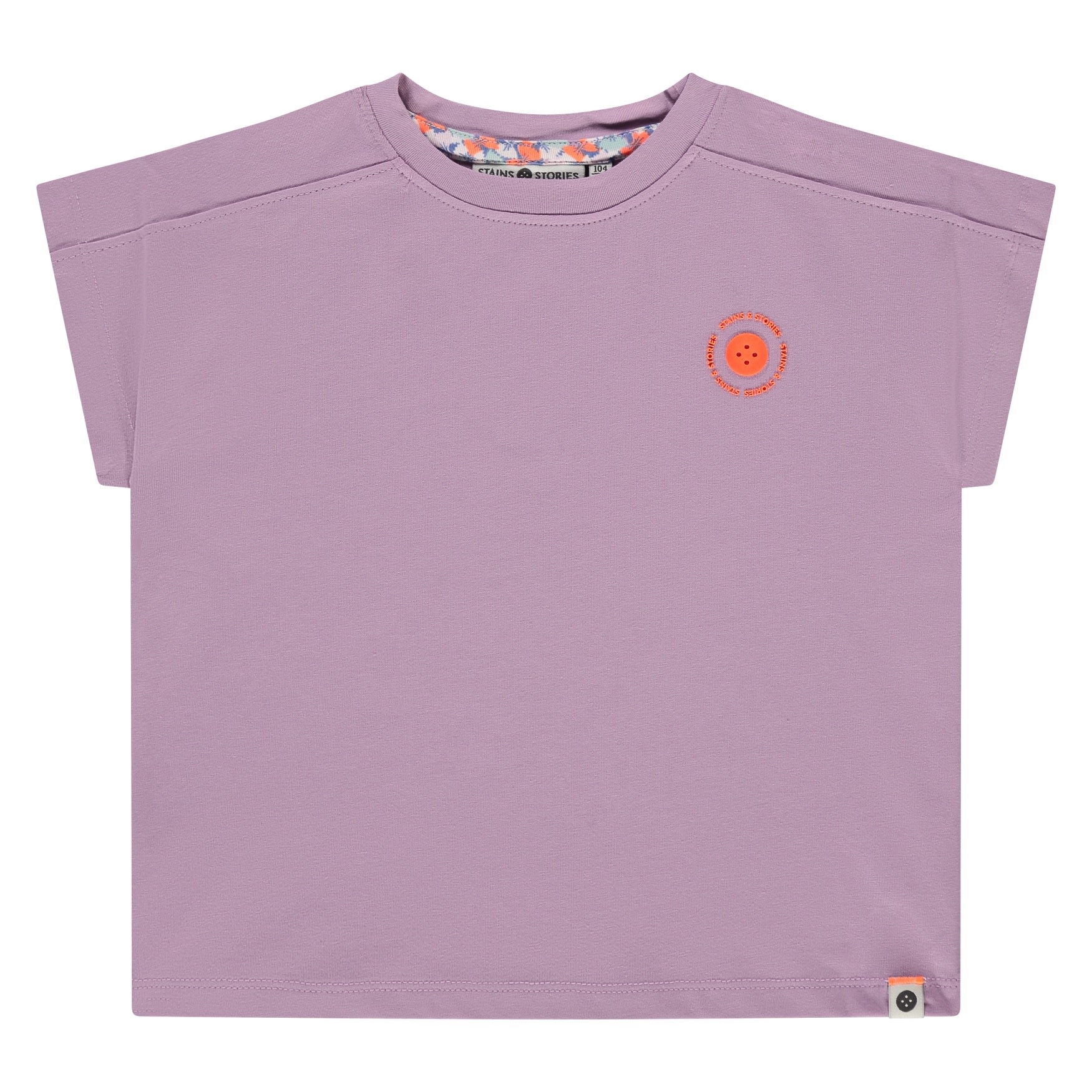 Stains & Stories girls t-shirt short sleeve Lilac