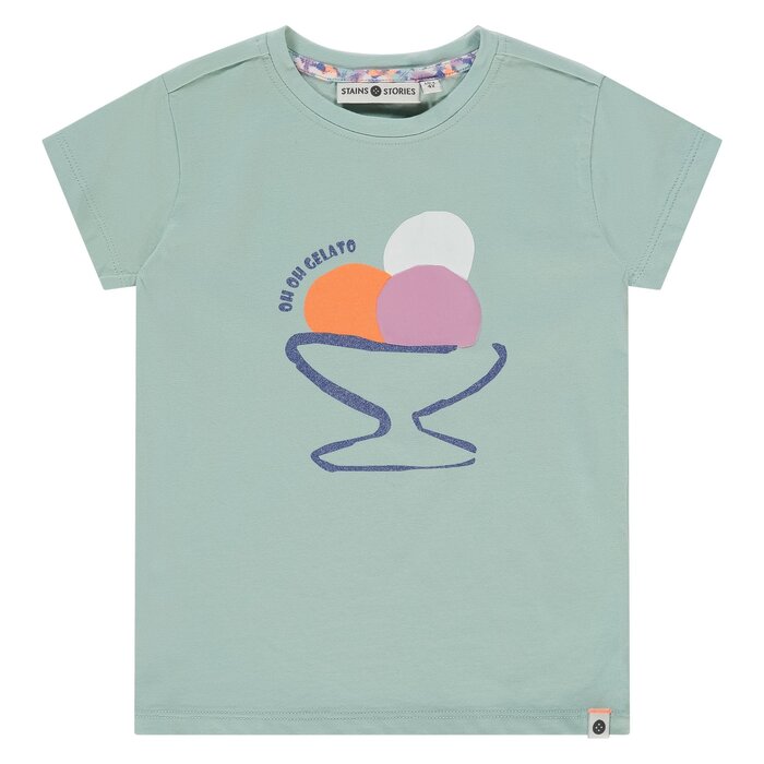 Stains & Stories girls t-shirt short sleeve Mint SSA26208626