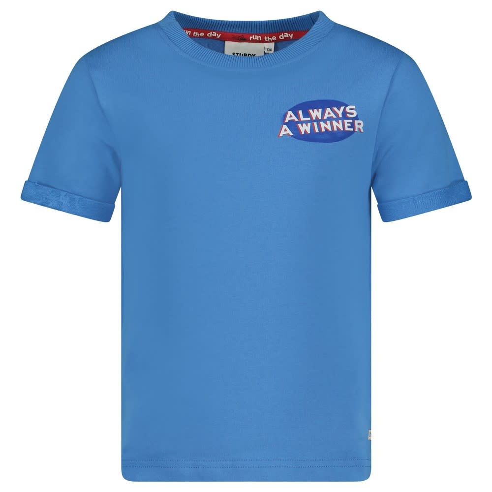 Sturdy T-shirt Blauw - Run the Day