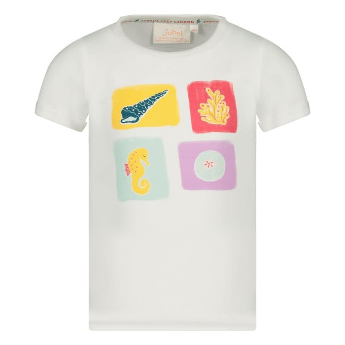 Jubel T-shirt Wit - Lazy Lagoon
