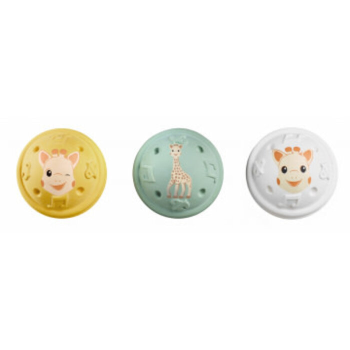 Sophie de giraf Sophie de giraf 5-Senses set van 3 muzikale speelballen