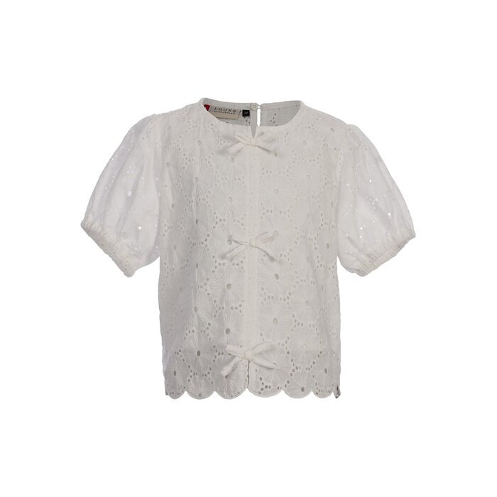 Looxs Little woven top  SS Soft white