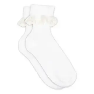 MP Denmark Julia sokken met kant White - 1