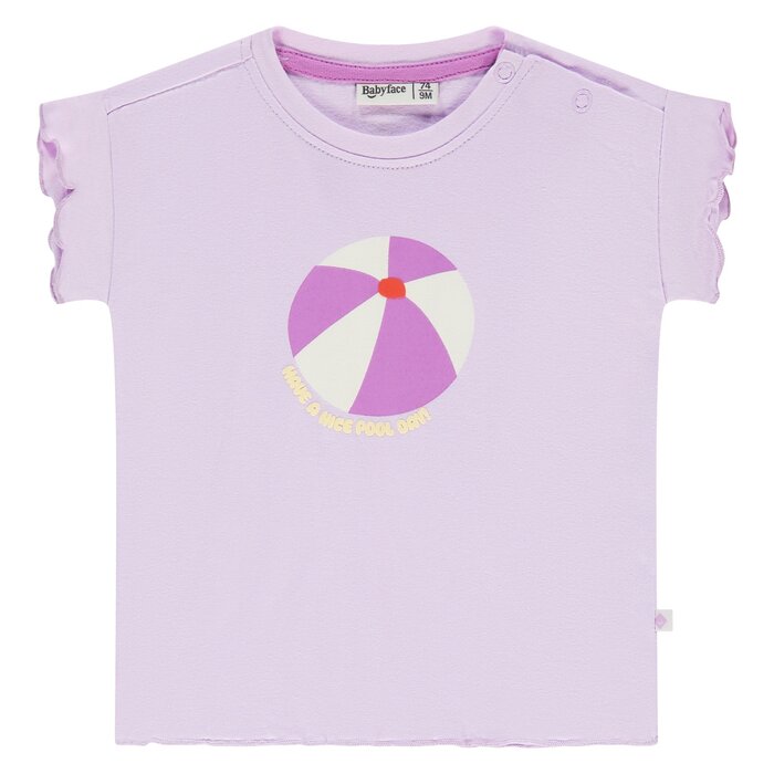 Babyface baby girls t-shirt short sleeve Lavender