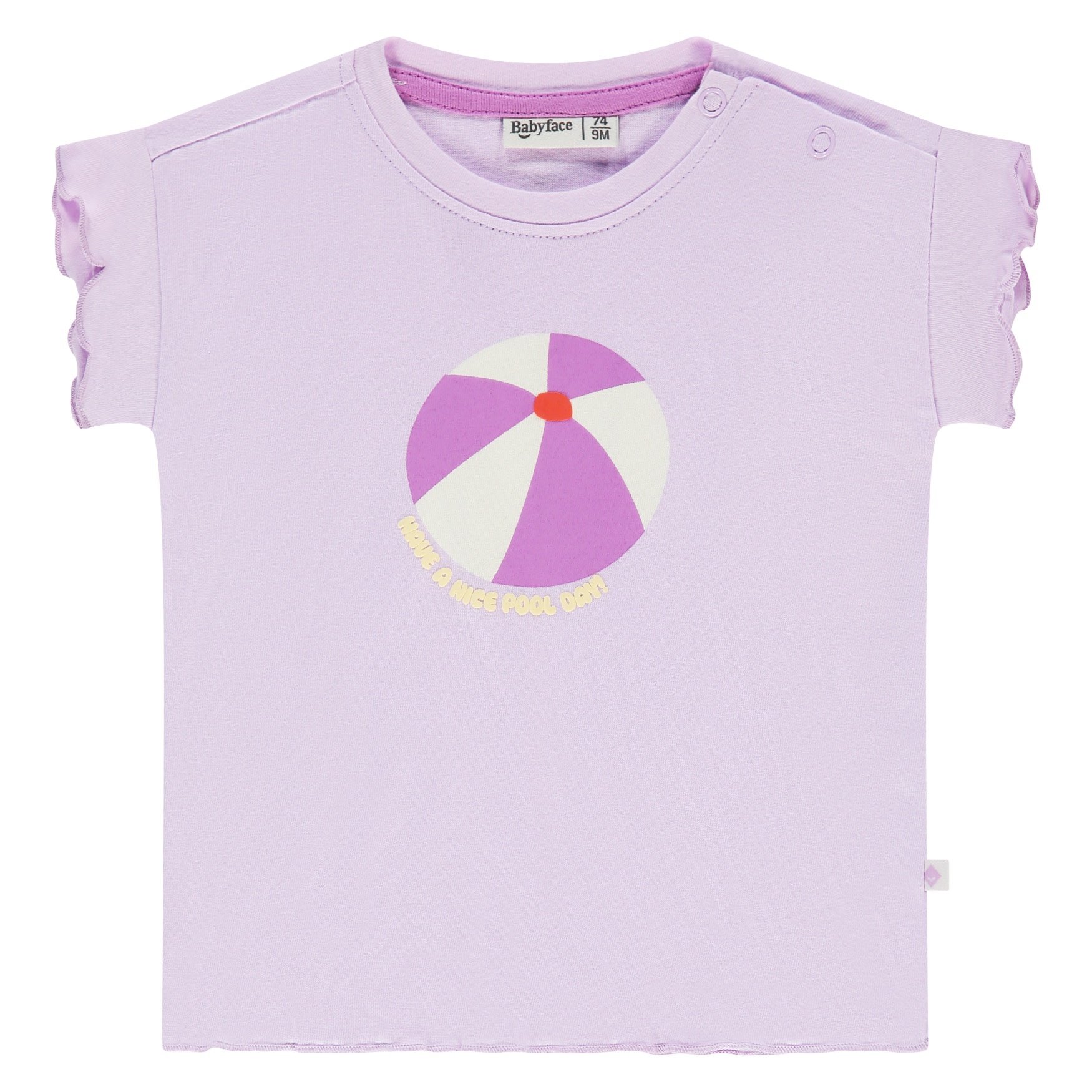 Babyface baby girls t-shirt short sleeve Lavender