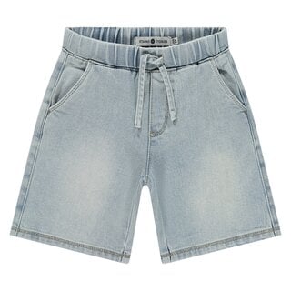 Stains & Stories boys denim short wide fit Pale blue