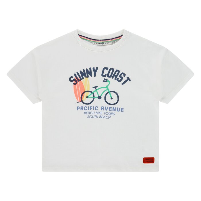 Stains & Stories boys t-shirt short sleeve Cloud