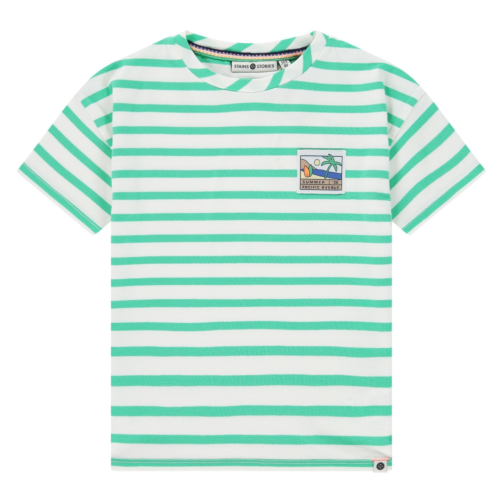Stains & Stories boys t-shirt short sleeve Emerald