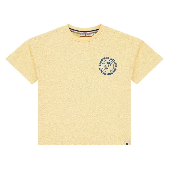 Stains & Stories boys t-shirt short sleeve Yellow