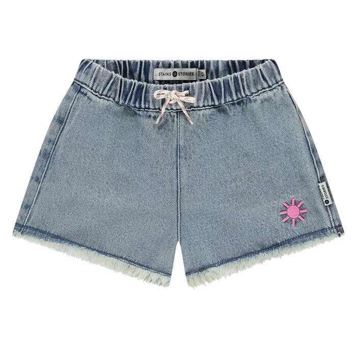 Stains & Stories girls denim short Light blue SSA26308242