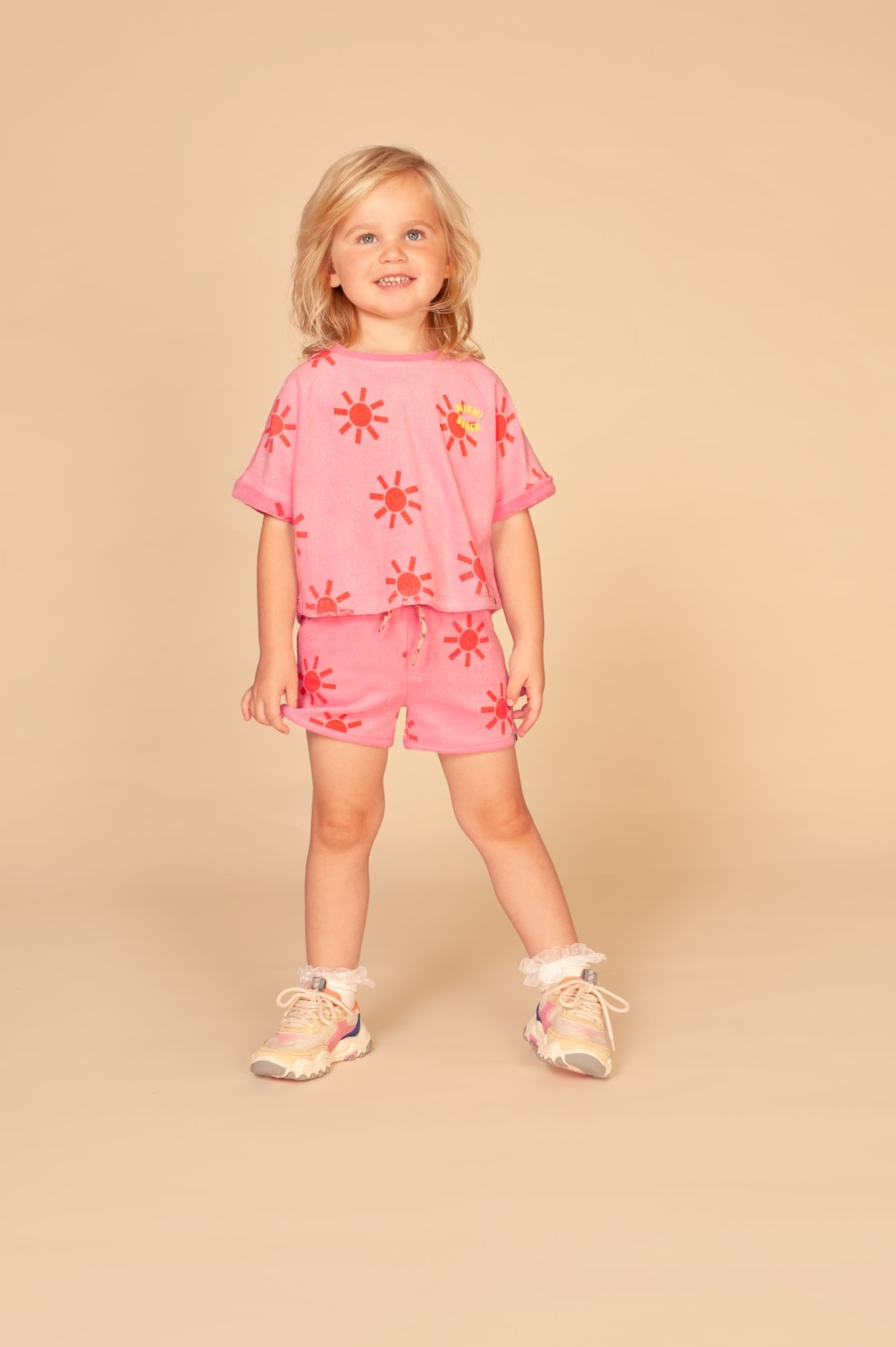 Stains & Stories girls t-shirt short sleeve Neon Pink SSA26308642