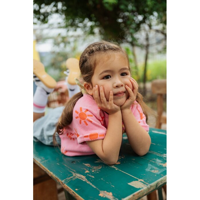 Stains & Stories girls t-shirt short sleeve Neon Pink SSA26308642