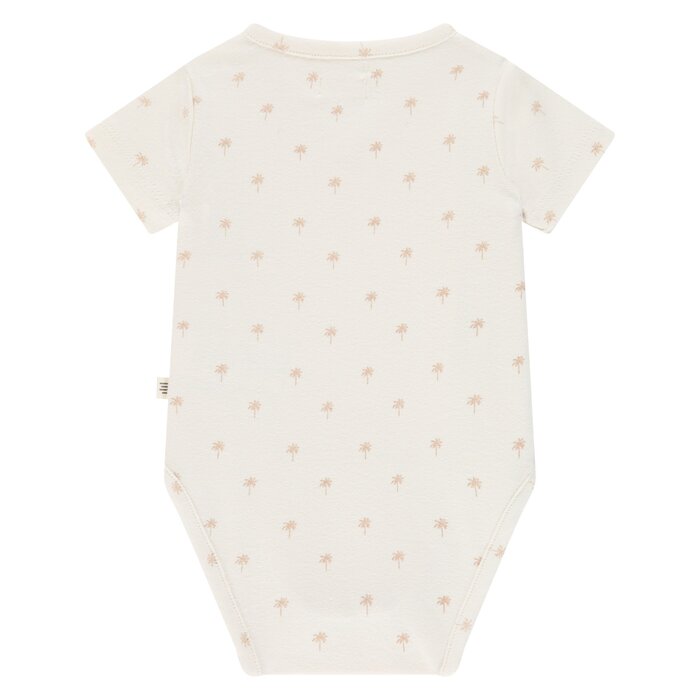 A Tiny Story baby romper short sleeve Ecru