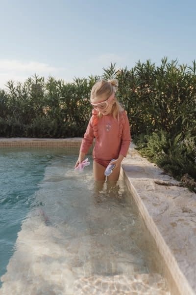 Little Dutch Zwem shirt lange mouwen Dreamy Pink Sparkle