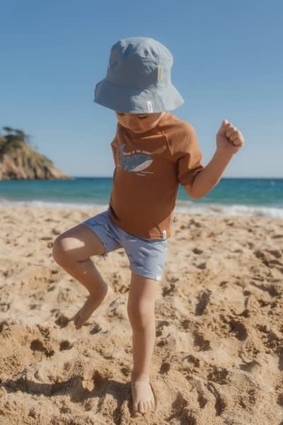 Little Dutch Zwem shirt korte mouwen Sunny Brown