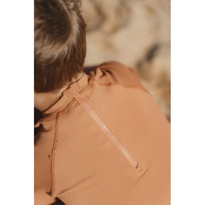 Little Dutch Zwem shirt korte mouwen Sunny Brown