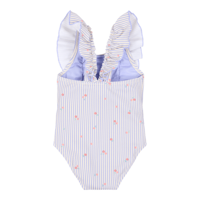 Little Dutch Badpak met ruches Dreamy Stripes