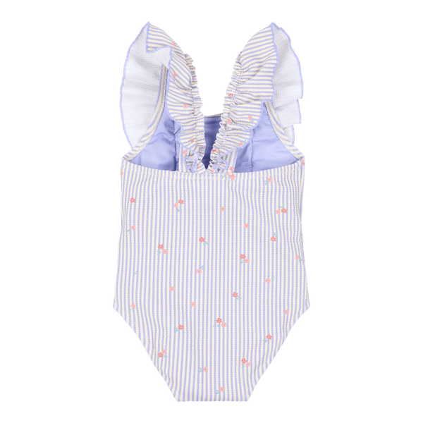 Little Dutch Badpak met ruches Dreamy Stripes