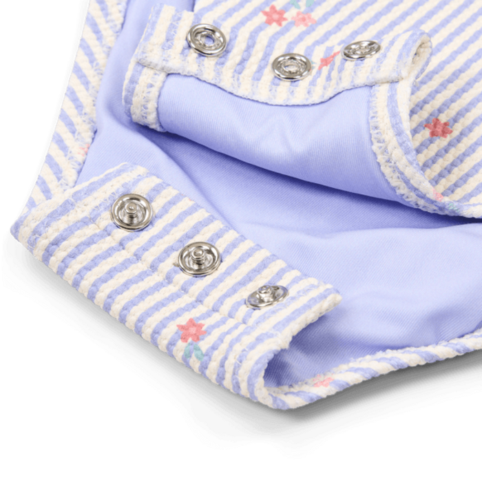 Little Dutch Badpak met ruches Dreamy Stripes