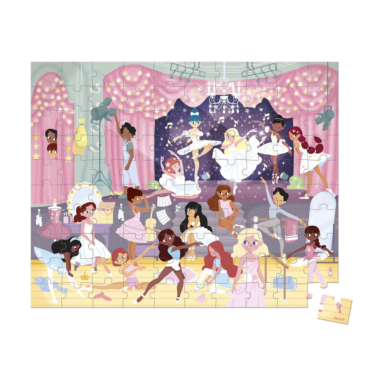 Janod Janod Puzzel – Dansers 100 stukjes