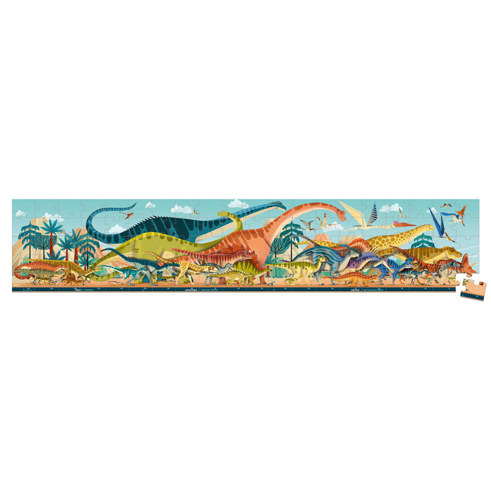 Janod Janod Dino – Puzzel Panorama Dino 100 stukjes