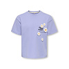 KMGPETAL SS LOOSE PRINTED TEE JRS Purple