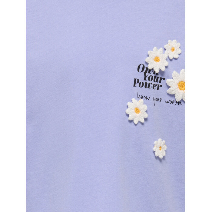 Kids Only KMGPETAL SS LOOSE PRINTED TEE JRS Purple