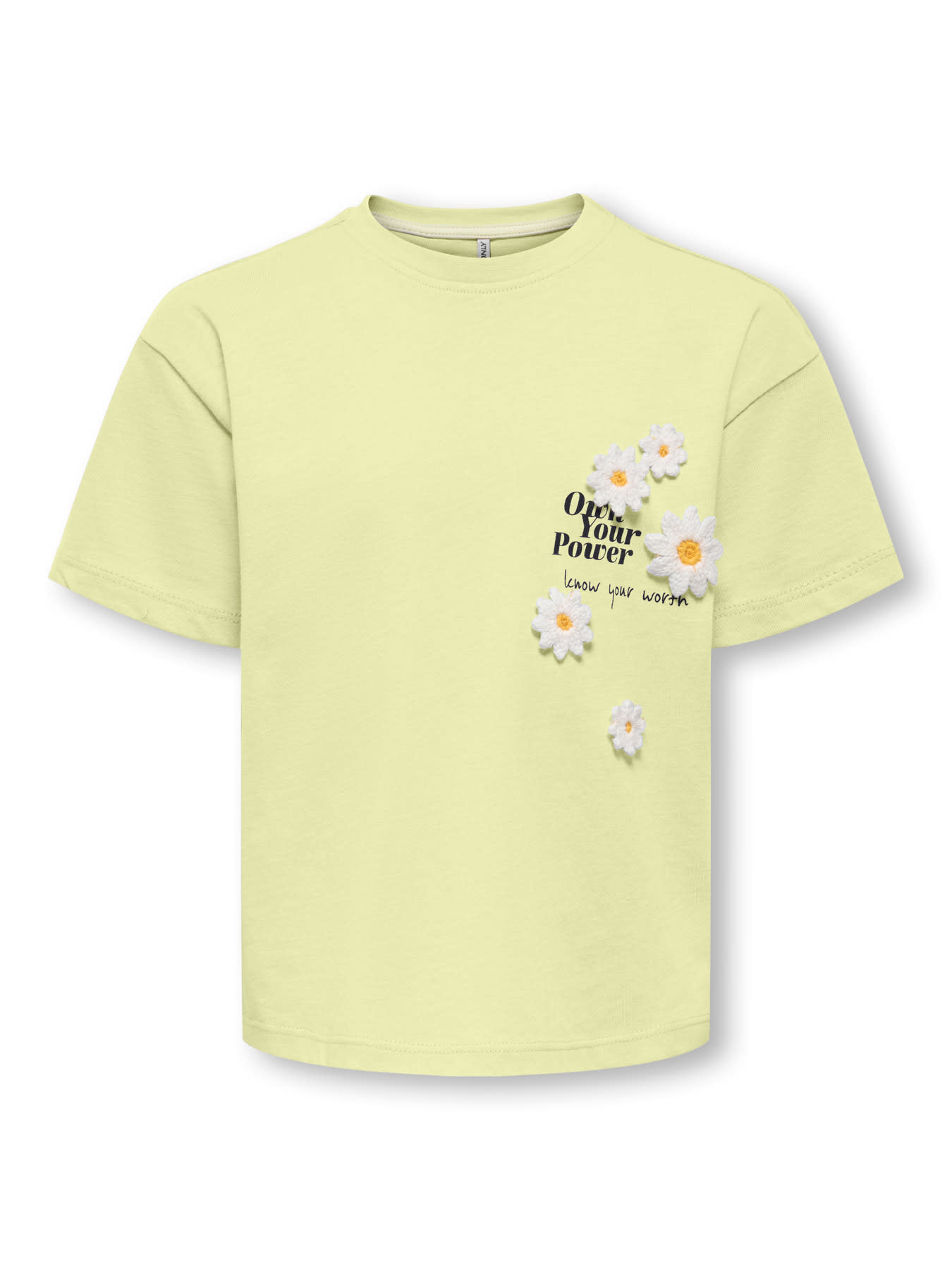 Kids Only KMGPETAL SS LOOSE PRINTED TEE JRS Yellow