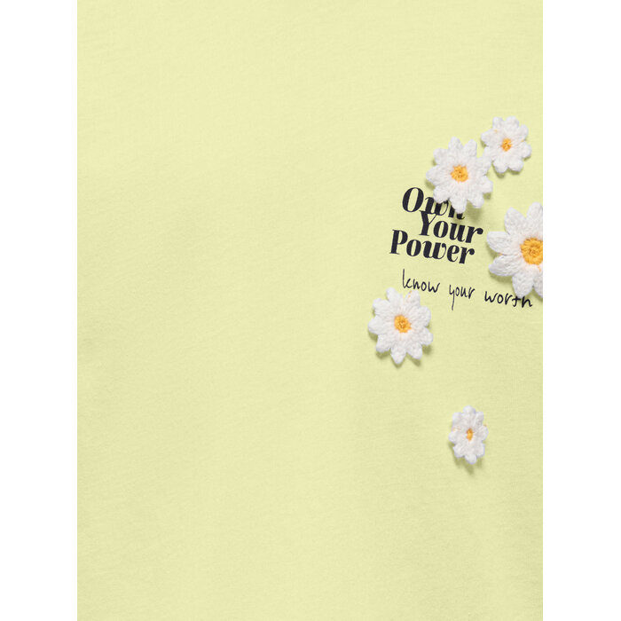Kids Only KMGPETAL SS LOOSE PRINTED TEE JRS Yellow