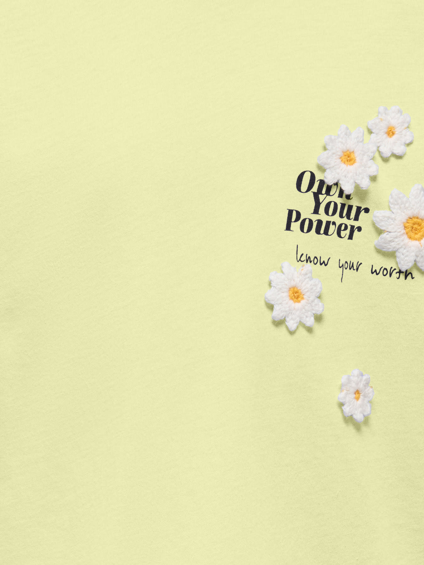 Kids Only KMGPETAL SS LOOSE PRINTED TEE JRS Yellow
