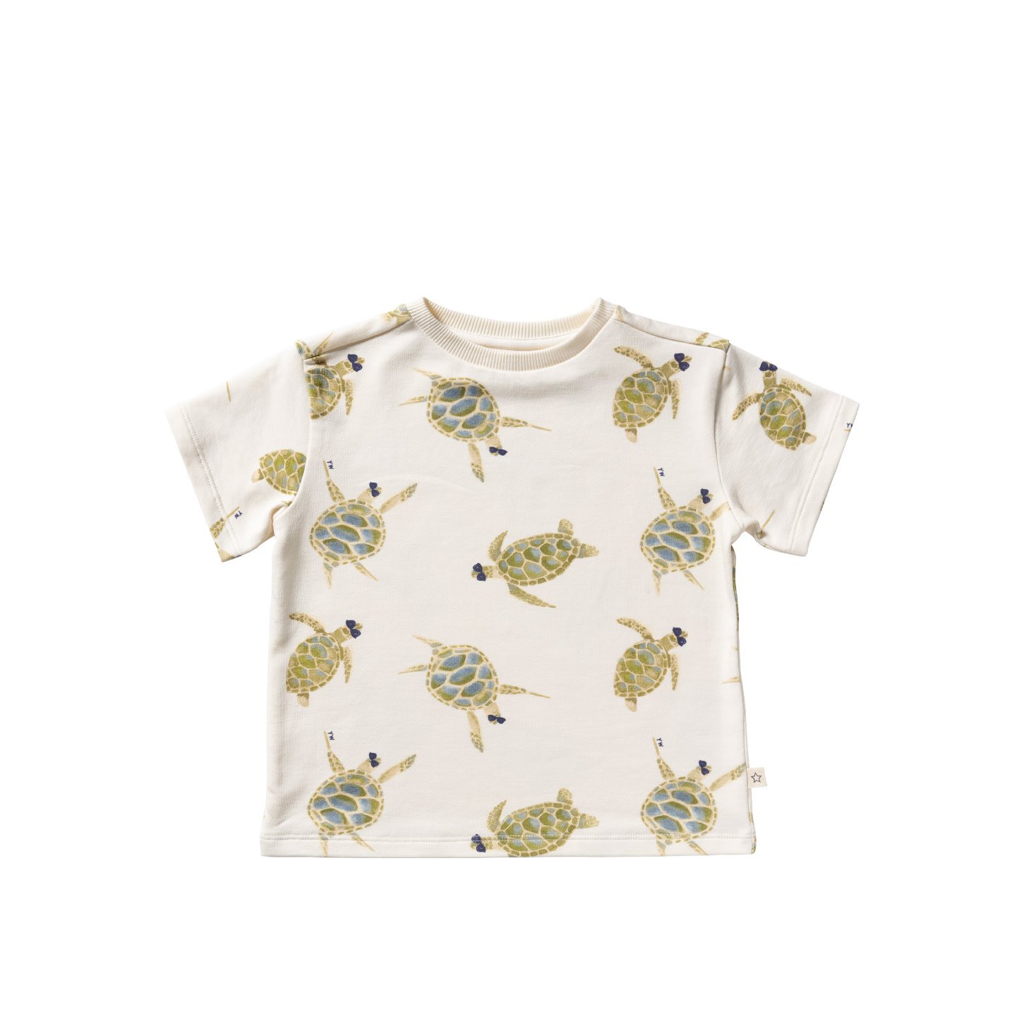 Your Wishes Cool Turtle | Oversized Tee Antique White