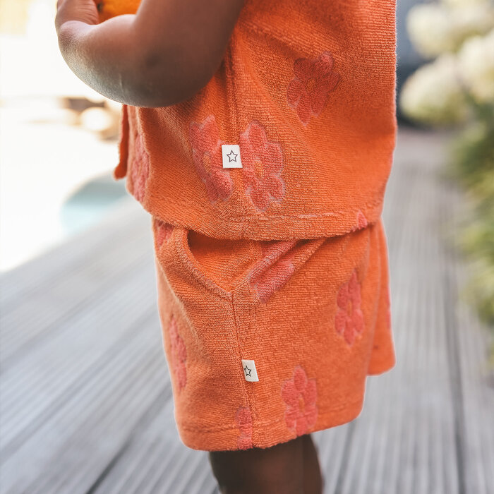 Your Wishes Flower Terry | Summer Vest Coral