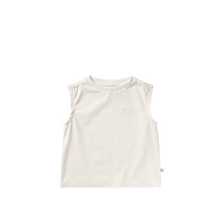 Your Wishes Single Jersey | Sleeveless Shirt Antique White