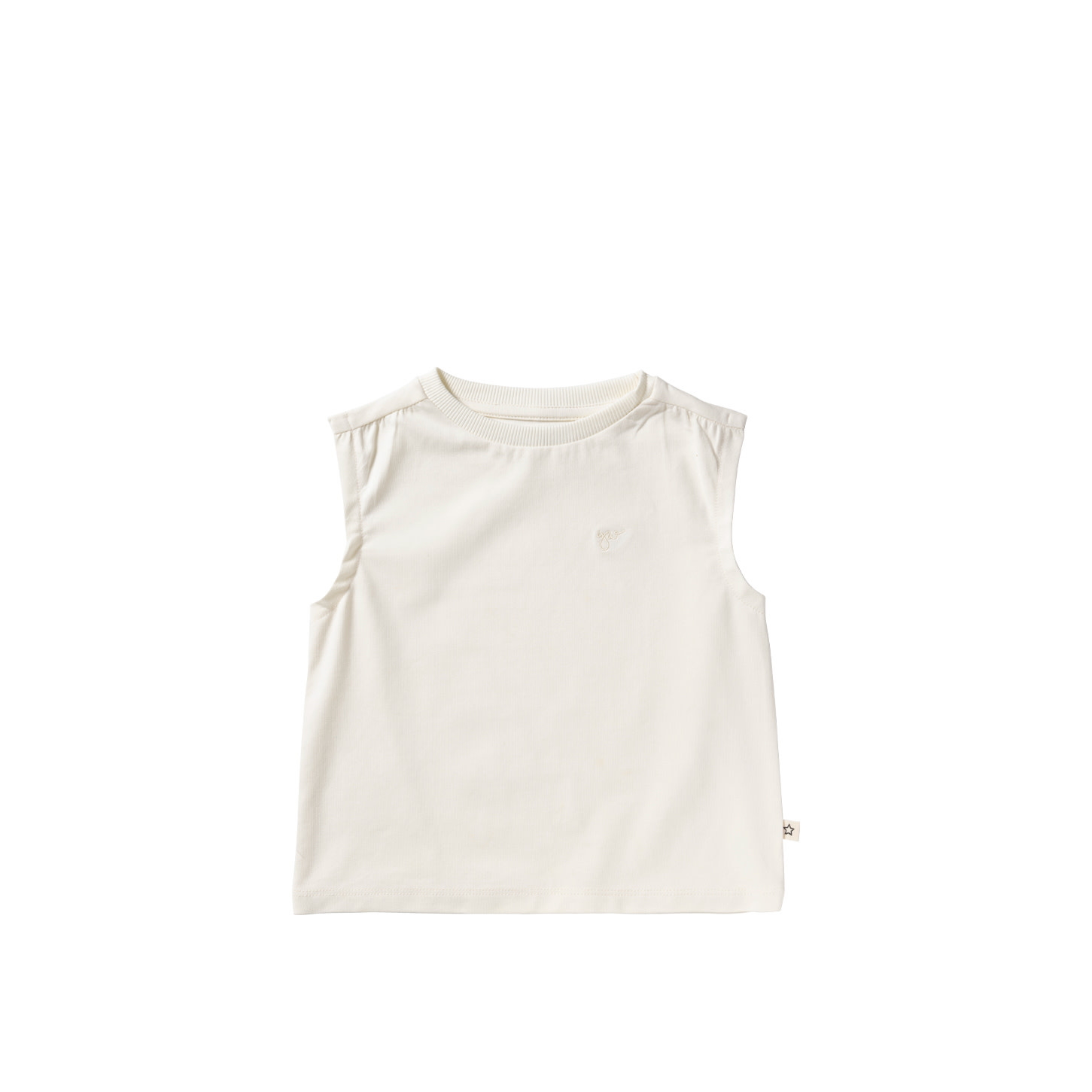 Your Wishes Single Jersey | Sleeveless Shirt Antique White