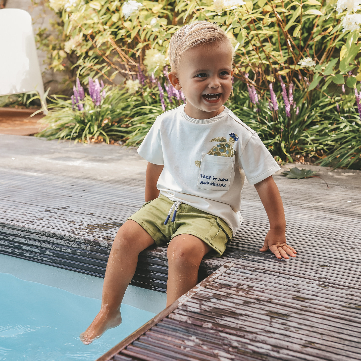 Your Wishes Take It Slow | Oversized Tee Antique White