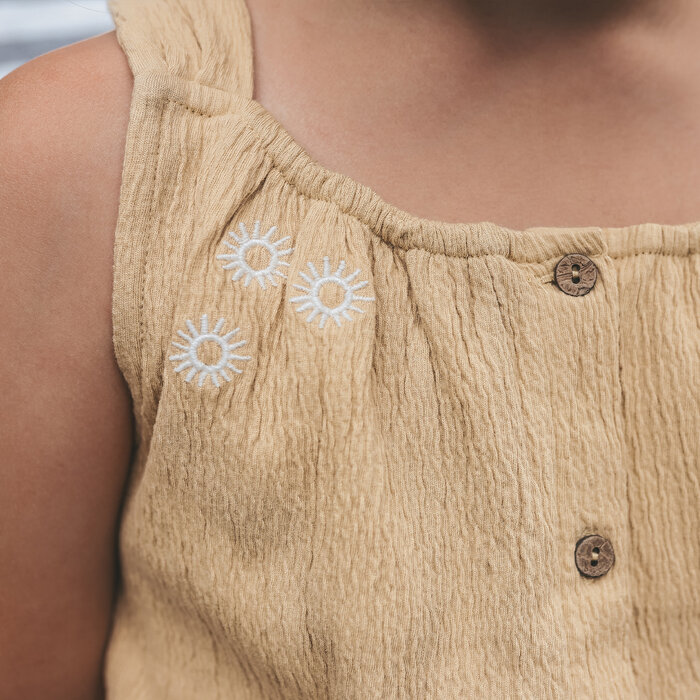 Your Wishes Wavy | Button Top Desert Dust