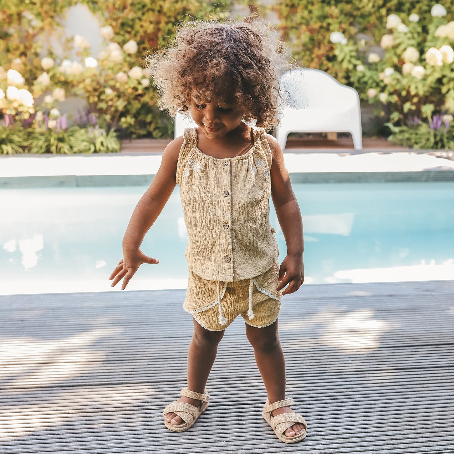 Your Wishes Wavy | Split Short Desert Dust