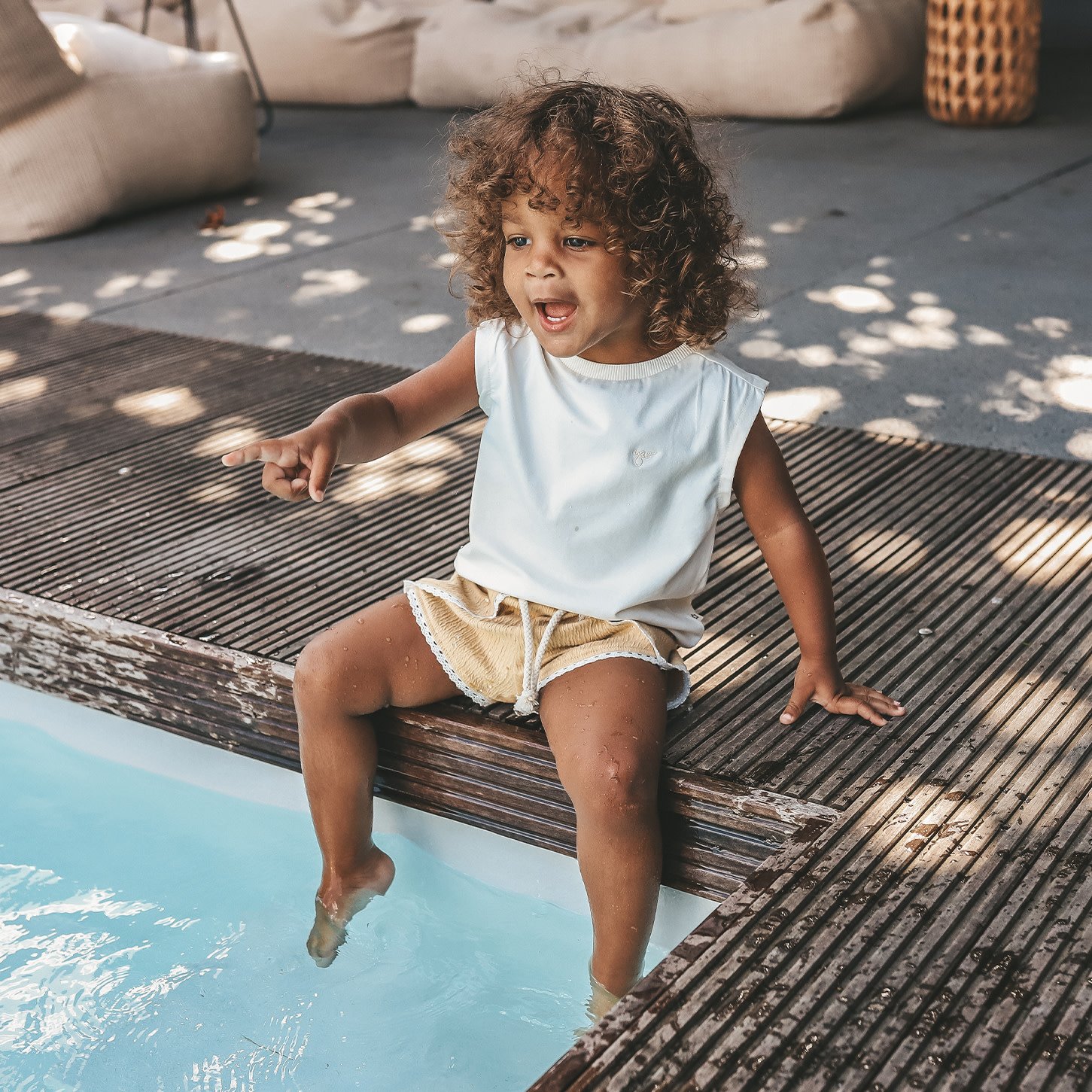 Your Wishes Wavy | Split Short Desert Dust