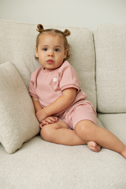 Feetje Shortama wafel - Summer Special Mauve