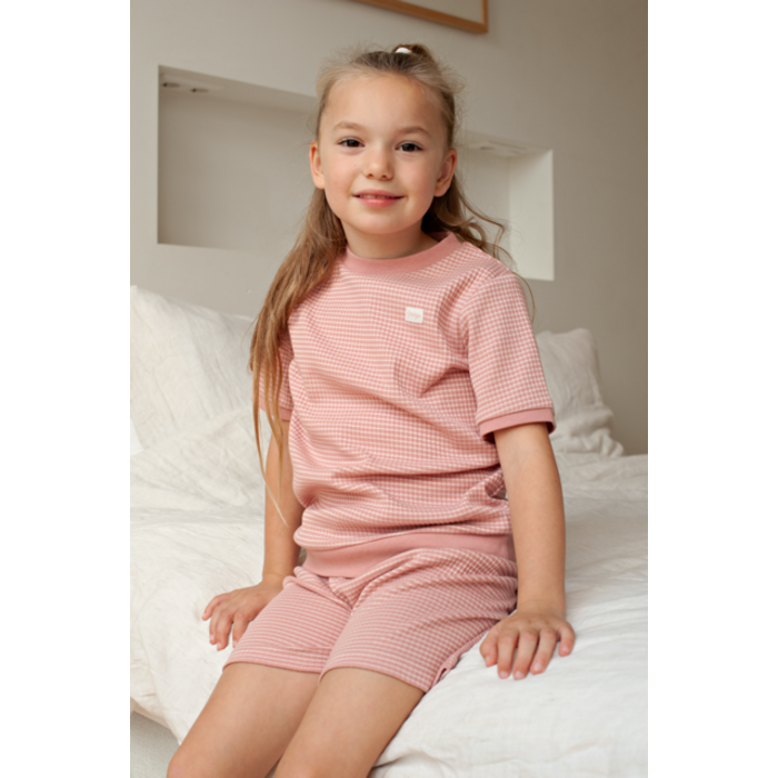 Feetje Shortama wafel - Summer Special Mauve