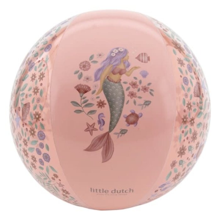 Little Dutch Strandbal - Roze - Dreamy Mermaid