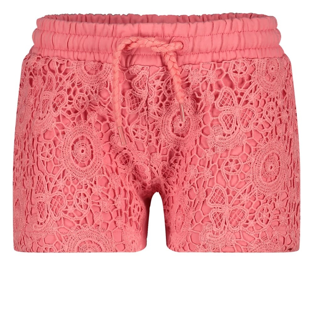 Jubel Short met crochetdetail Roze - Salsa Sunset
